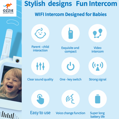 Kids Video Walkie Talkie 2-Way Radio | 2-Inch Screen, 1500FT Range, Fun Voice Effects – Perfect Gift for Ages 3-12 | Outdoor Play & Christmas Toy